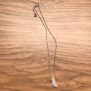 Houndstooth adjustable necklace